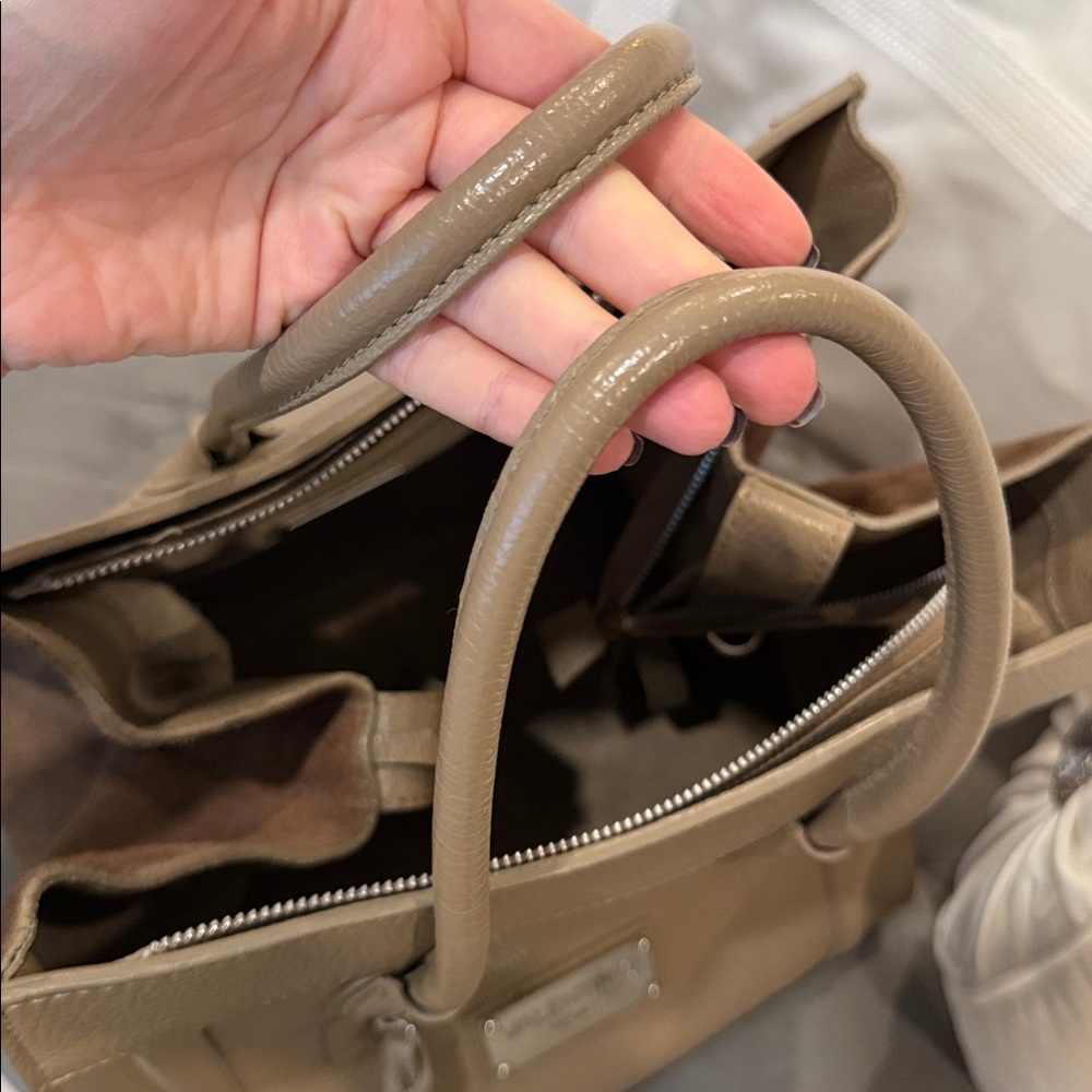 Valentino Tan Leather suede Tote - Picture 7 of 17